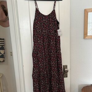 Melrose and Market Black Floral Dress
